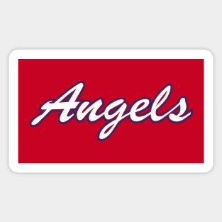 Angels Script – white Sticker